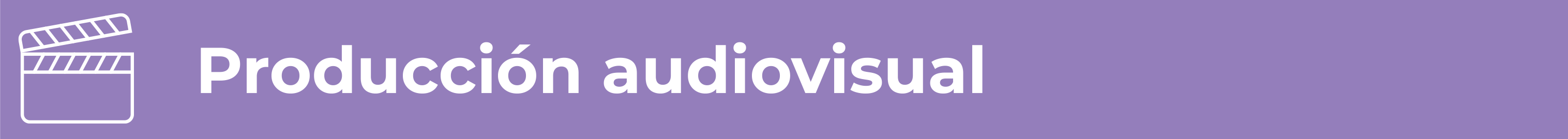 Producción audiovisual